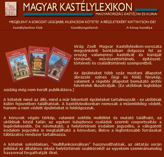 Magyar Kastélylexikon - sorozat